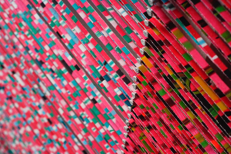 Héritage, 2008, acrylique sur papier, 163 x 680 cm, détail