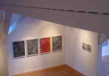 Willem 1-4, 2009, acrylique sur papier, 82,5 x 62,5 cm chacun